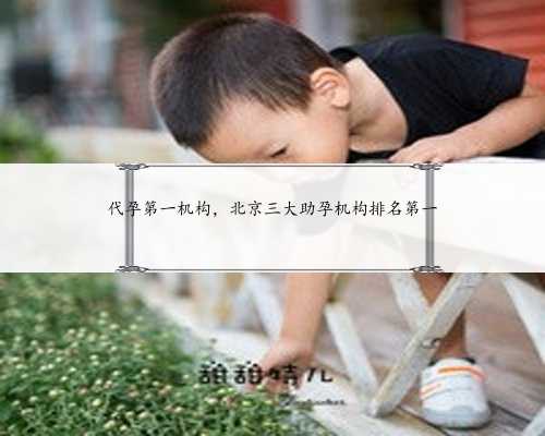 代孕第一机构，北京三大助孕机构排名第一